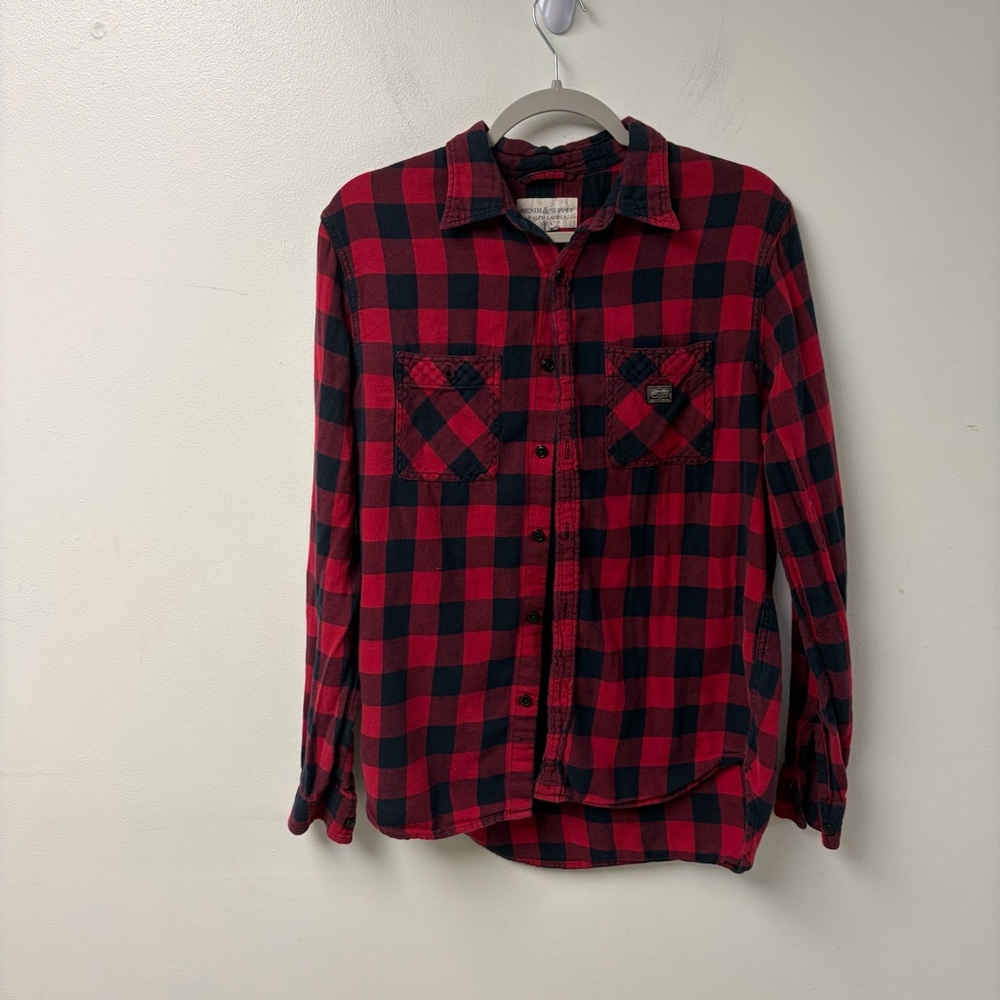 Denim & Supply Ralph Lauren Red and Black‎ Flannel Size Medium